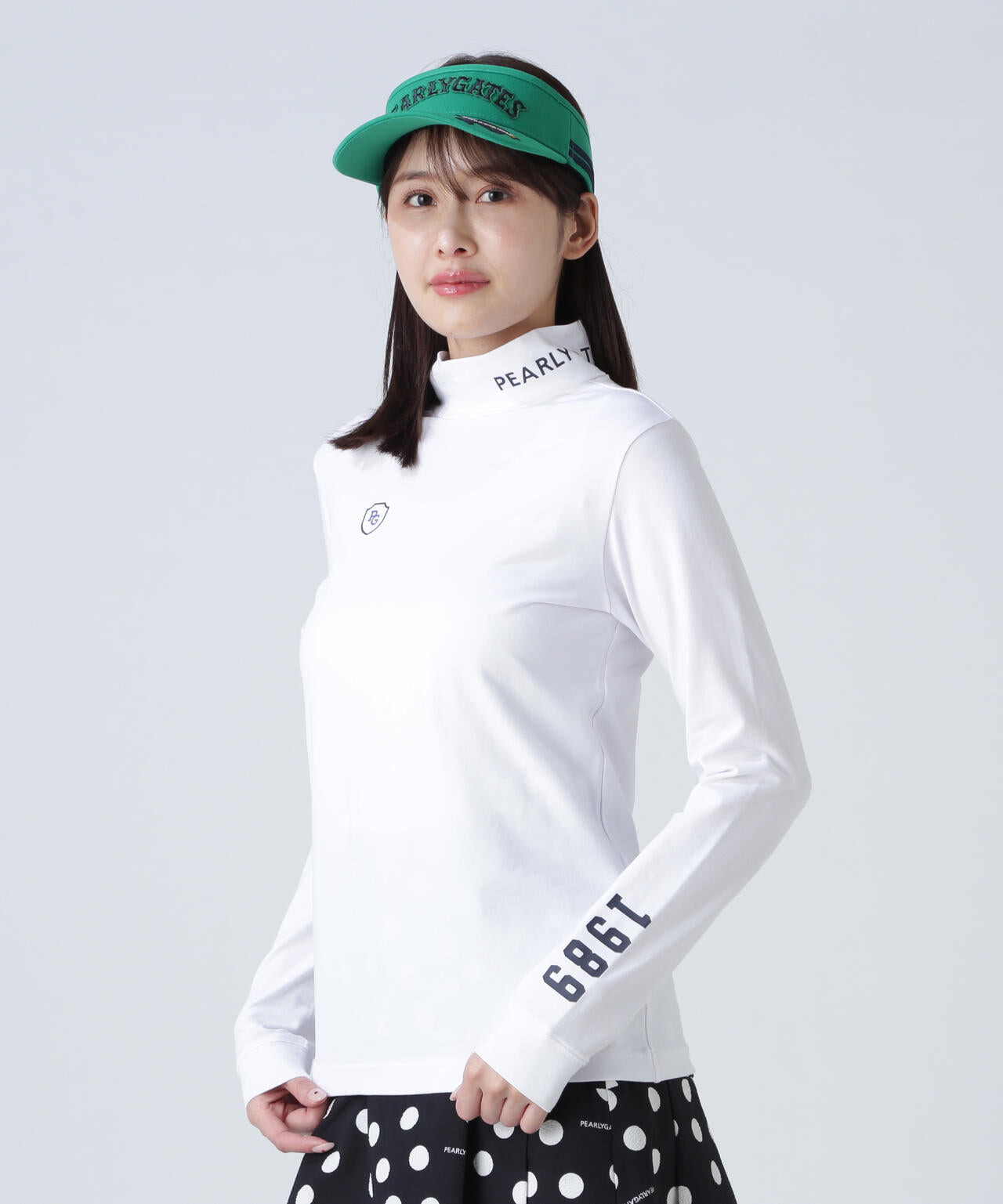 パーリーゲイツ　長袖ハイネックカットソー　新品未使用　サイズM(1) 　正規品 綿ベア天竺長袖ハイネックカットソー | PEARLY GATES（パーリー