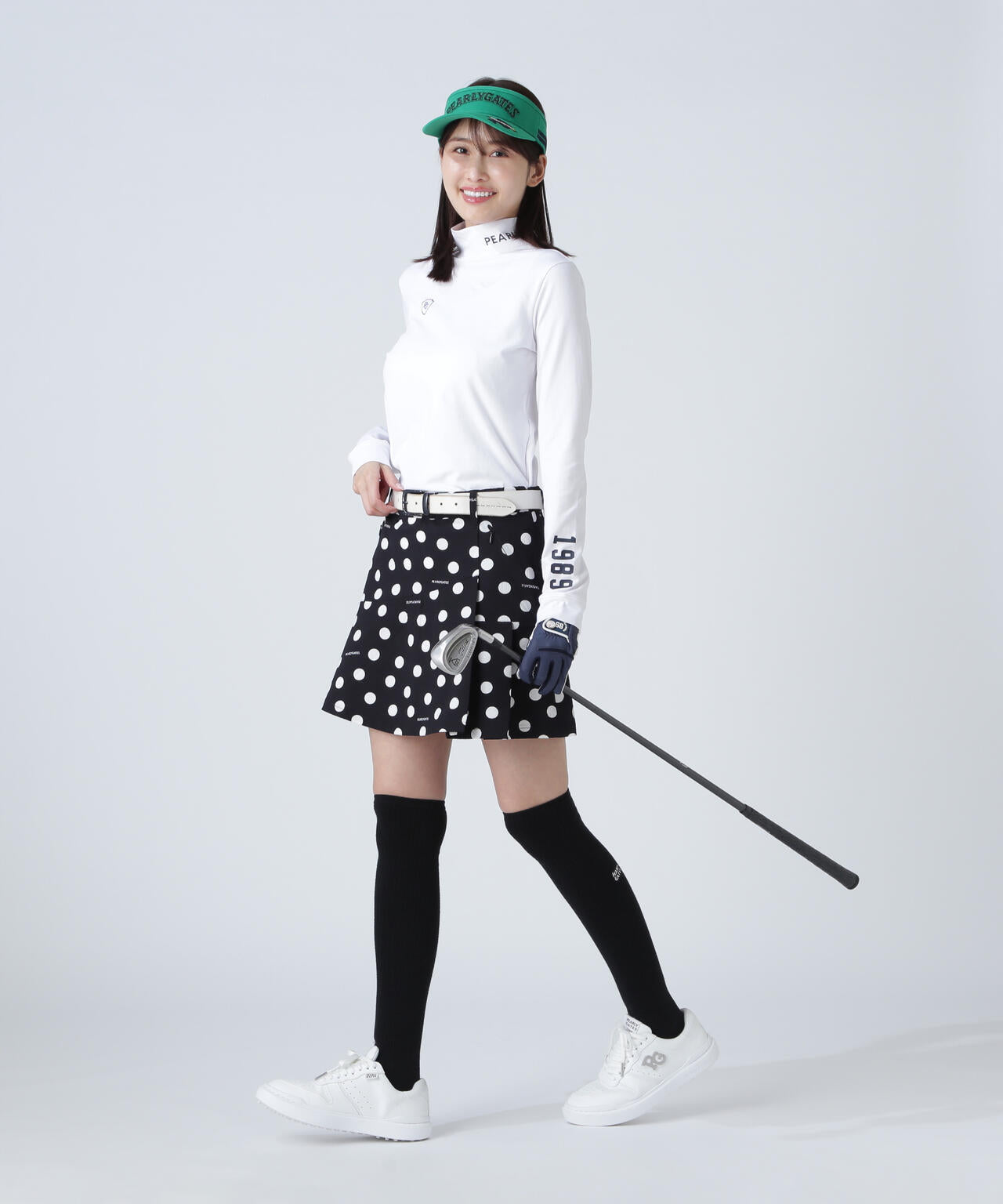 綿ベア天竺長袖ハイネックカットソー | PEARLY GATES（パーリーゲイツ