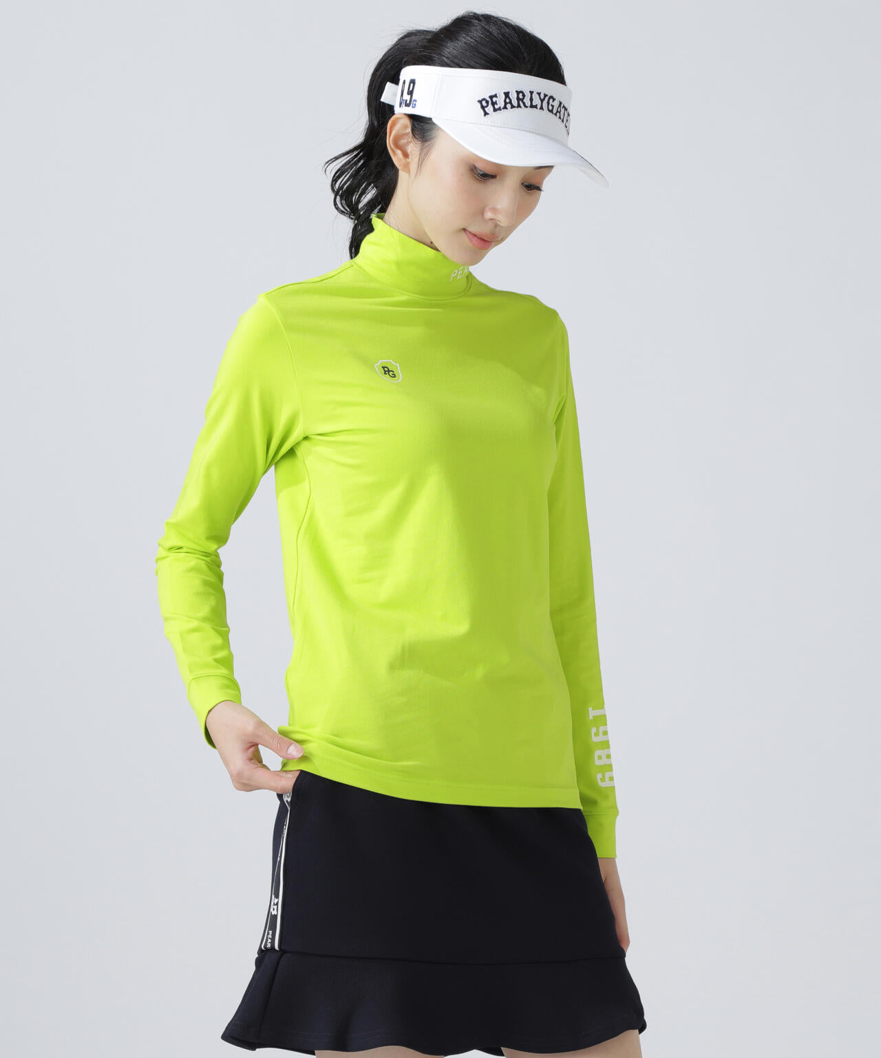 PEARLY GATES長袖ベア天竺ハイネックカットソー 綿ベア天竺長袖ハイネックカットソー | PEARLY GATES（パーリー