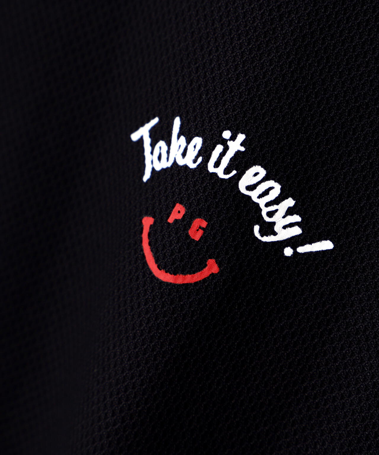 ハニカムカノコ半袖モックネックカットソー