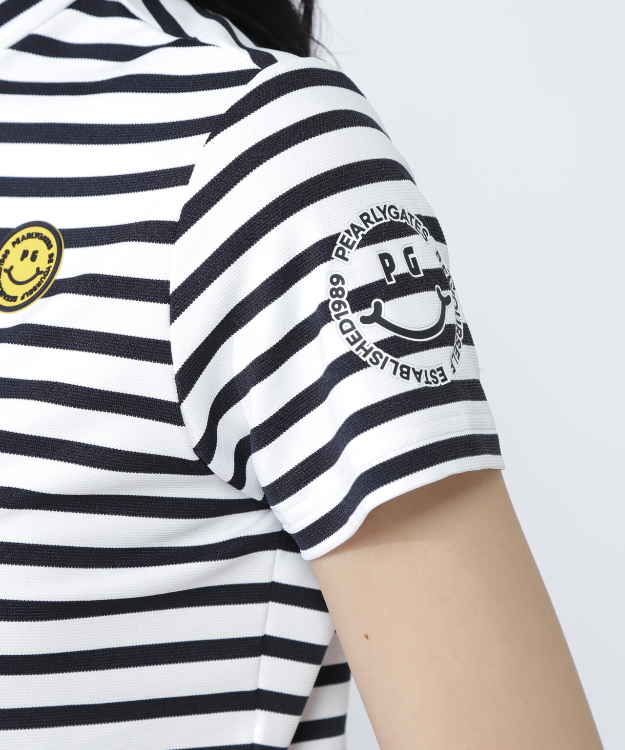 PG is PG ベアカノコ半袖ハイネックカットソー ＜ボーダー柄＞