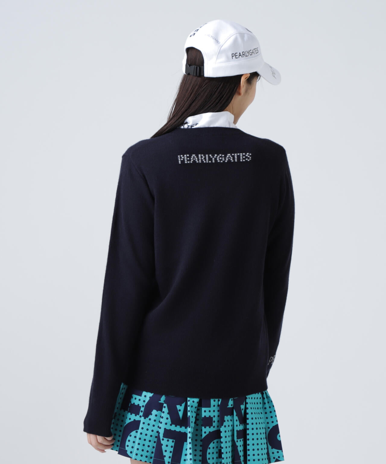 美品✨2023 パーリーゲイツ DiAPLEXSYSTEN DX ツインニット6 PEARLY GATES パーリーゲイツ クルーネックニットプルオーバー PEARLY