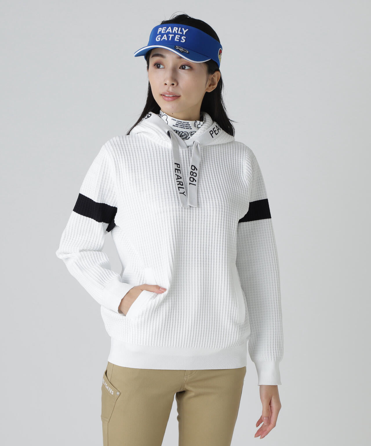 12Gダブルジャガードフーディニットプルオーバー | PEARLY GATES