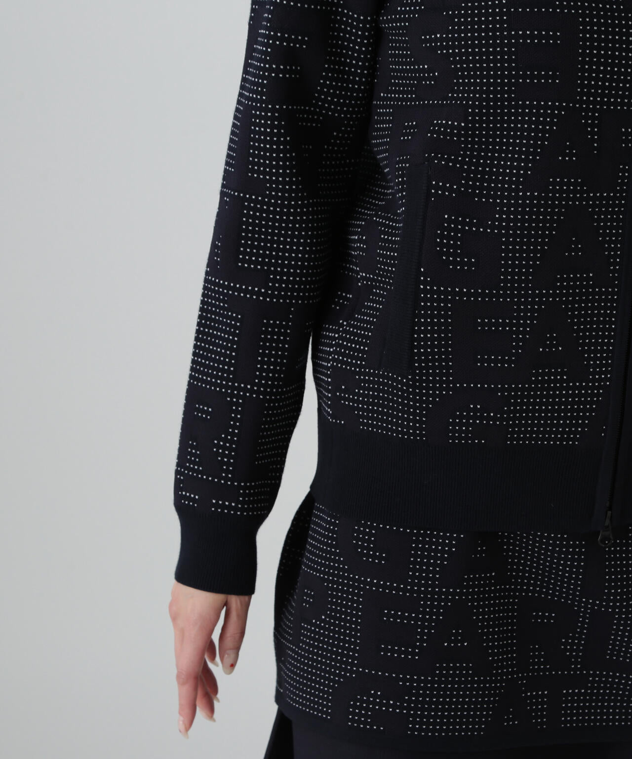 （超美品）パーリーゲイツ 、メッシュニット、ダブルジップ、パーカー、サイズ0 パーリーゲイツ☆かわいいメッシュパーカー パーリーゲイツ☆メッシュ