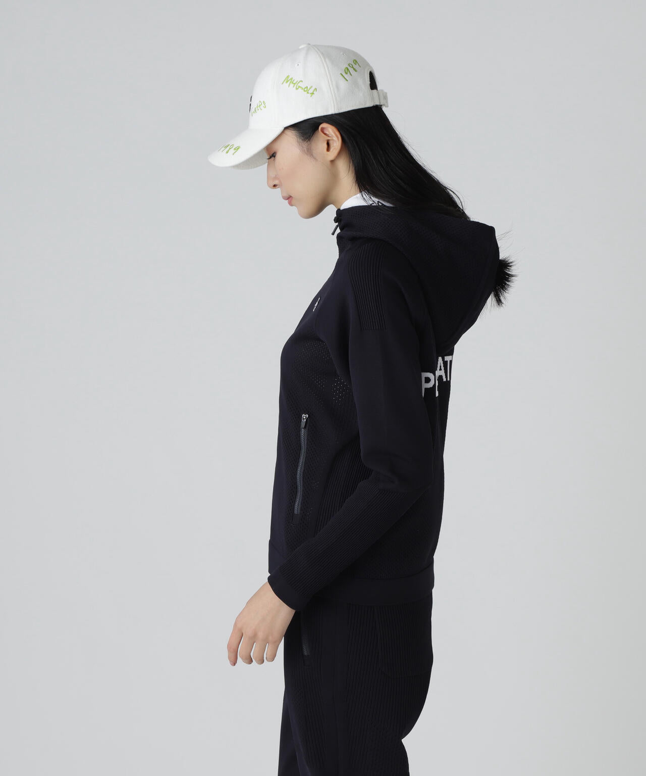 ポリエステルヤーンmmフルジップニットフーディ | PEARLY GATES