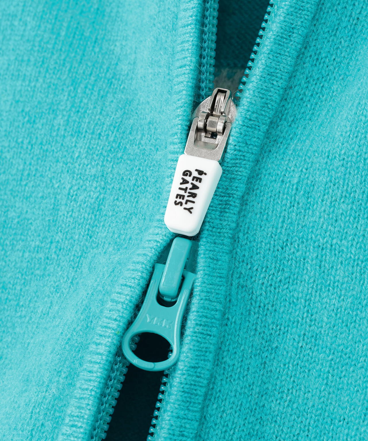 12G部分ジャガードカシミヤ100フルジップニットフーディベスト