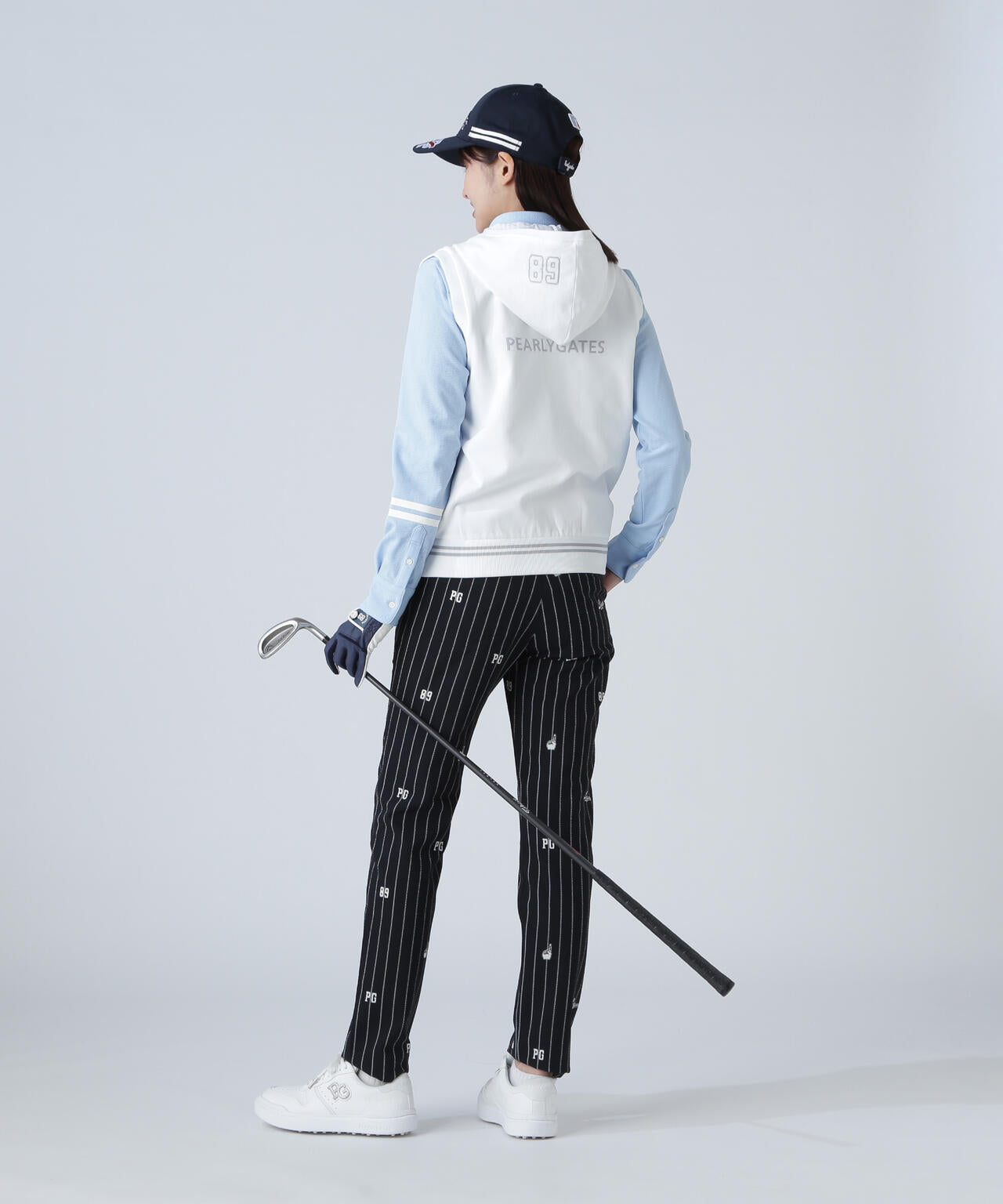 ジャガードリバーシブル フルジップフーディニットベスト