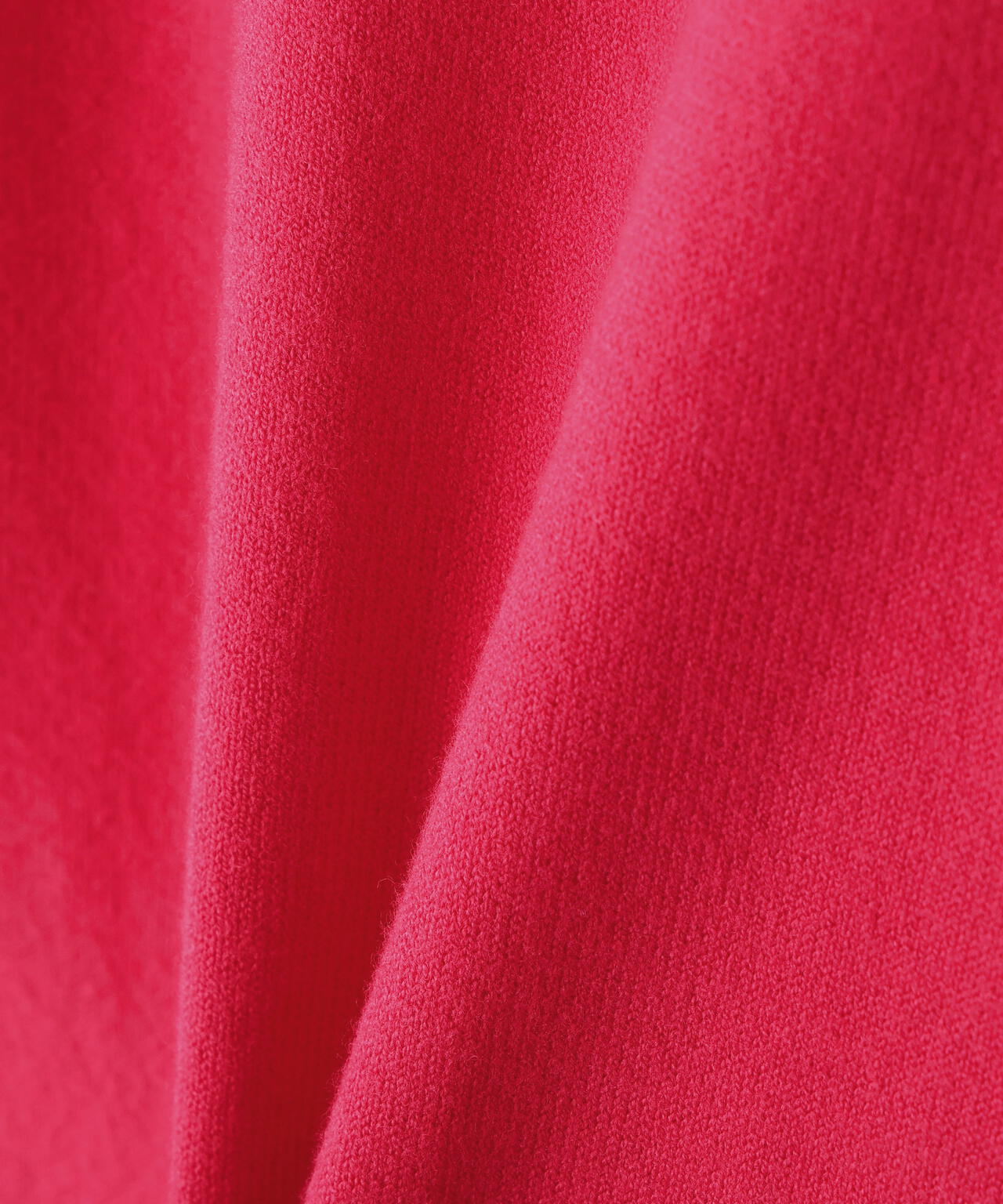 12G部分ジャガードカシミヤタッチコットンハイネックニットプルオーバー