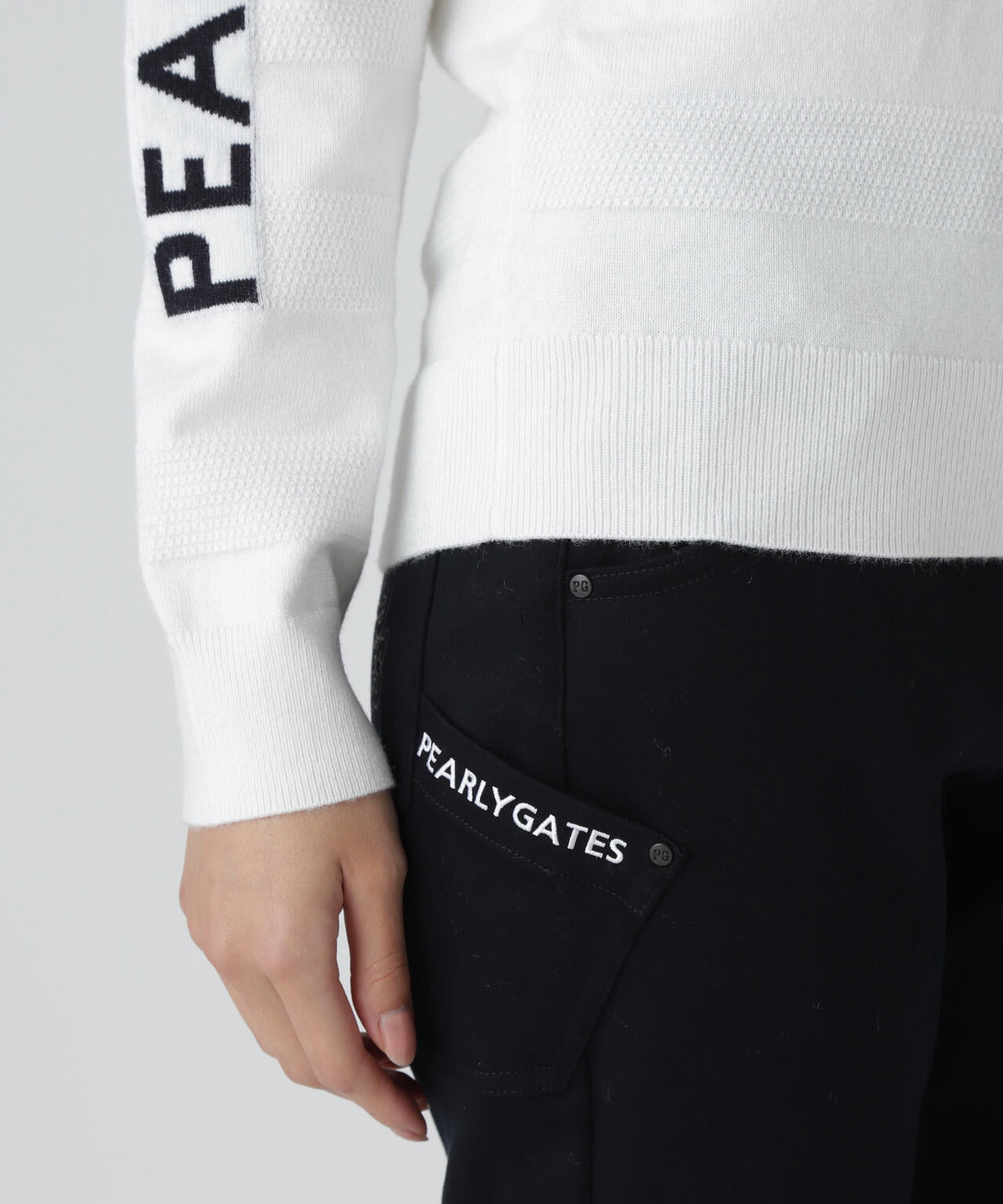 天竺×ストレッチ裏地＆地柄ツインニット | PEARLY GATES（パーリー