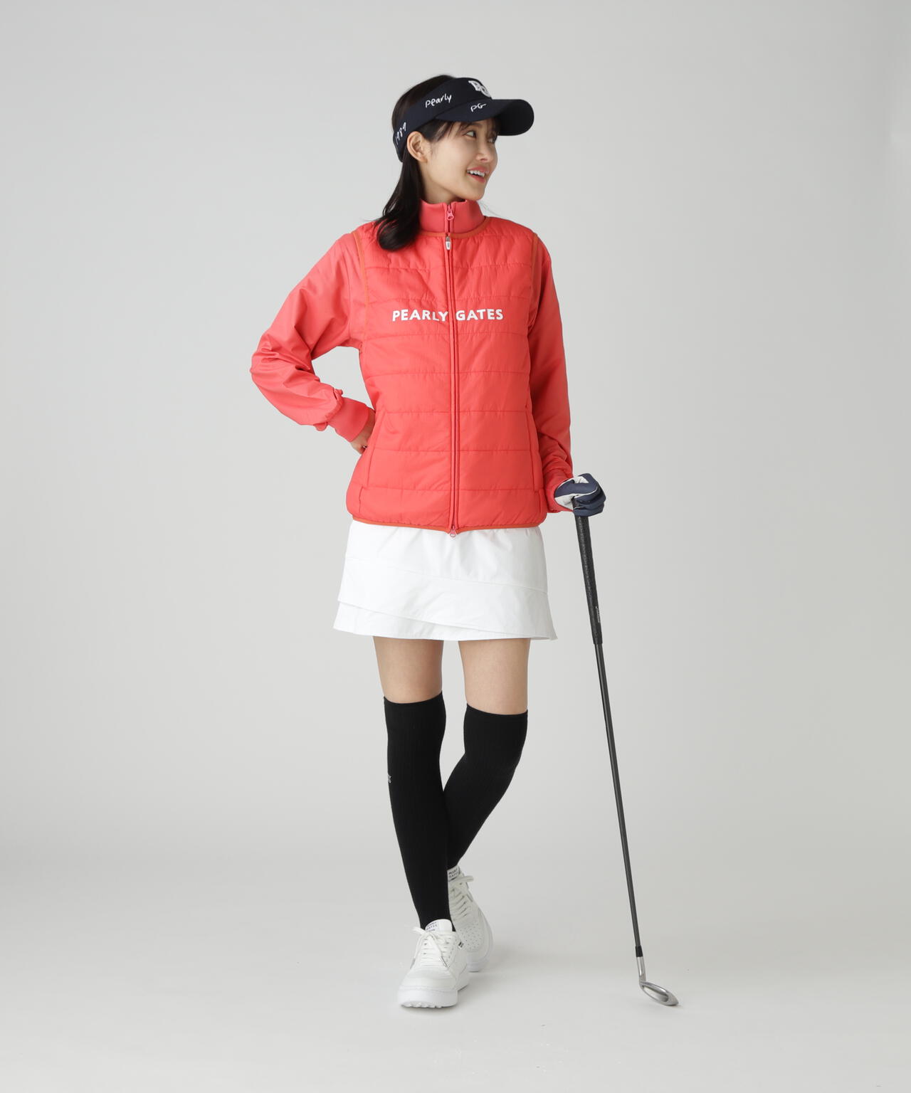 PGG☆PEARLY GATES セットアップ パーリーゲイツ】極美品 セットアップ ネイビー 5サイズ pgg