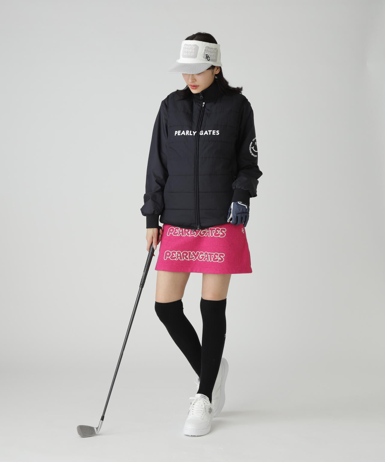 新品 パーリーゲイツ タフレックスサーモトロン レノー ブルゾン(5)Lベージュ PGisPG Nyリップストップ＿タフレックス×サーモトロン