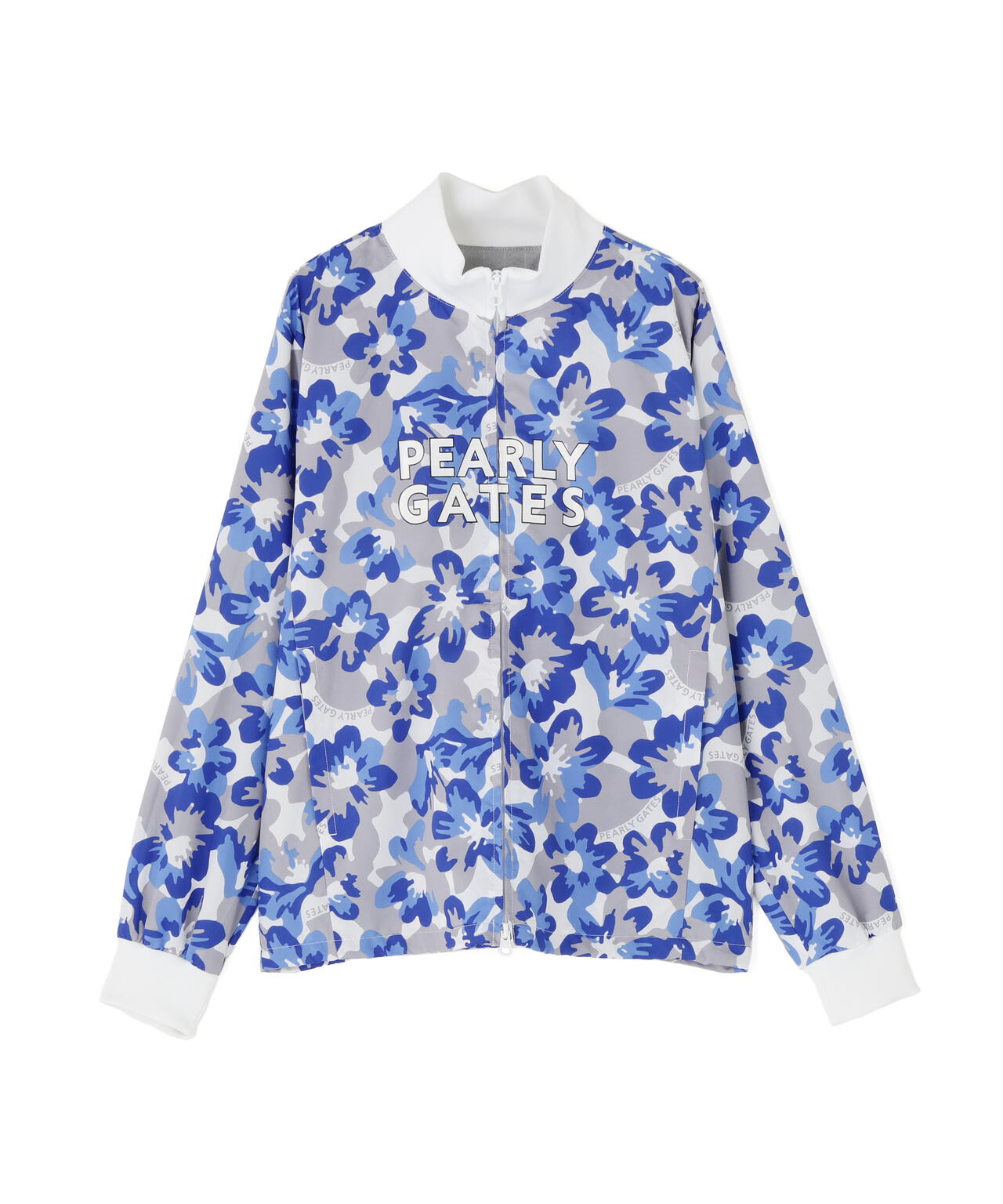 PGisPGNyリップ＿タフレックス×サーモトロン中綿ツインブルゾン ＜ラフ花ロゴ小柄＞