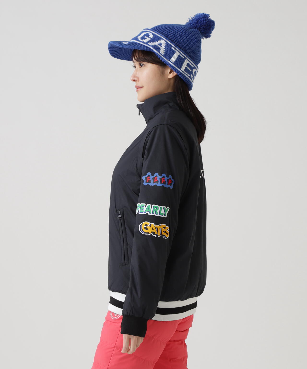 Nyストレッチリップストップ×超カルイシ中綿リバーシブルスタンドブルゾン