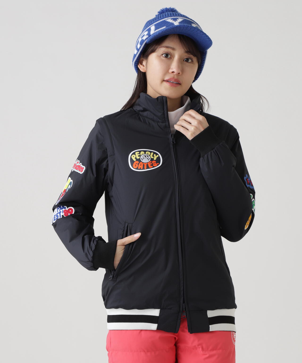 Nyストレッチリップストップ×超カルイシ中綿リバーシブルスタンドブルゾン