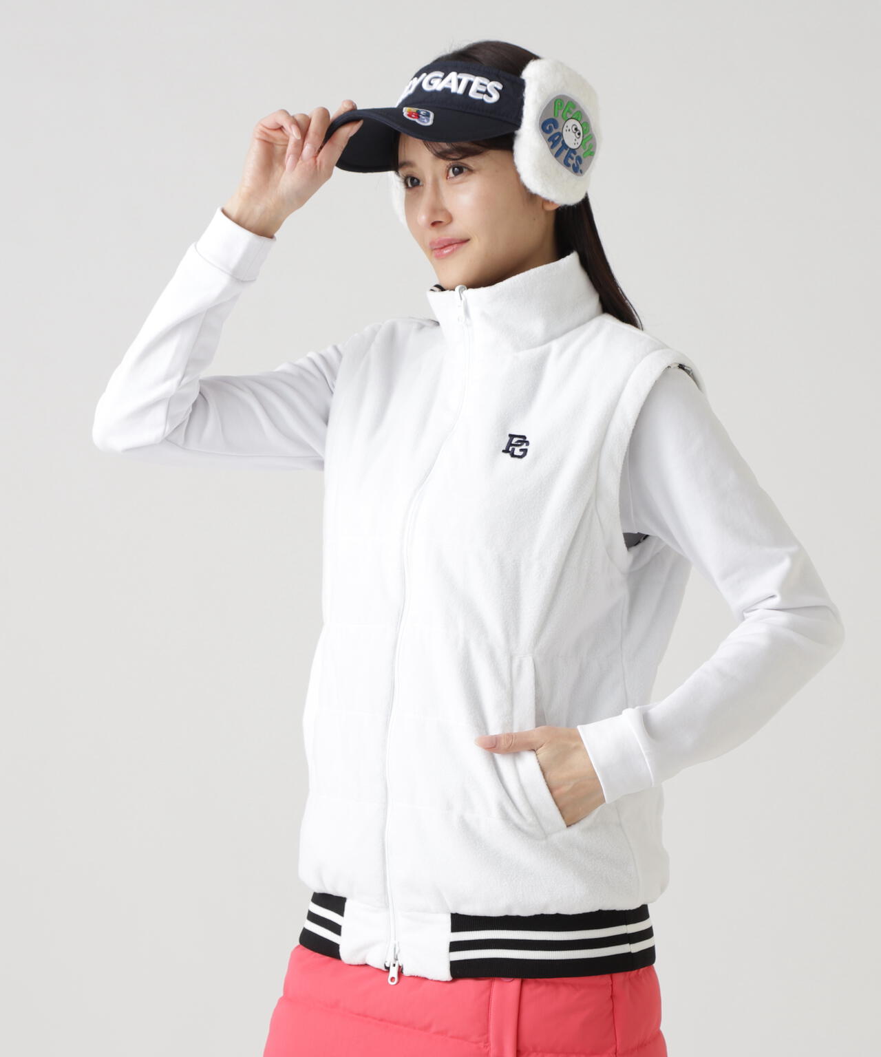 Nyストレッチリップストップ×超KARUISHI中綿リバーシブルスタンドブルゾン ＜ぷにぷにロゴ柄＞