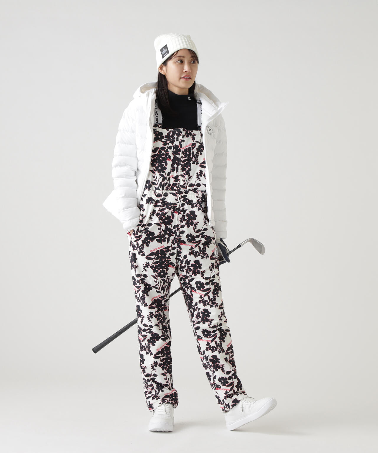 NyストレッチBIGリップストップ中綿フーディブルゾン