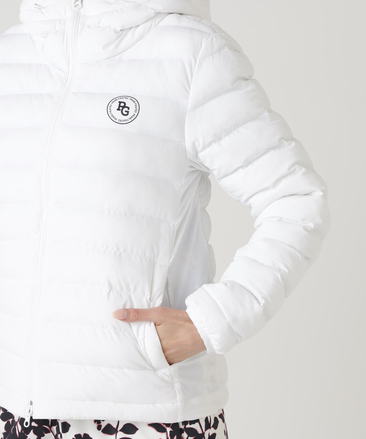 NyストレッチBIGリップストップ中綿フーディブルゾン