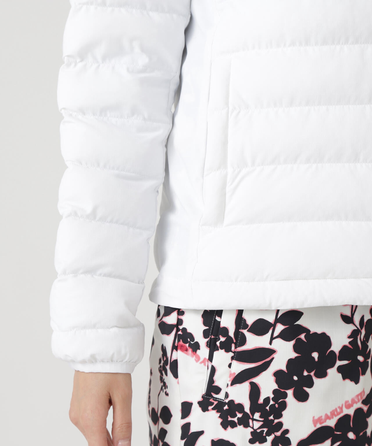 NyストレッチBIGリップストップ中綿フーディブルゾン | PEARLY GATES