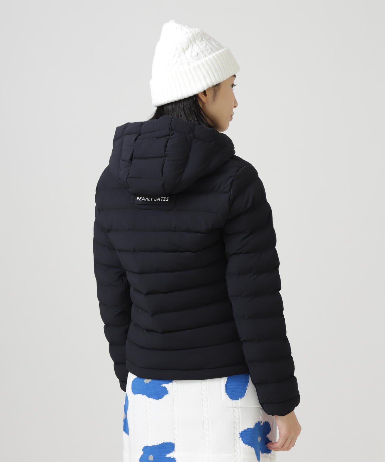 NyストレッチBIGリップストップ中綿フーディブルゾン