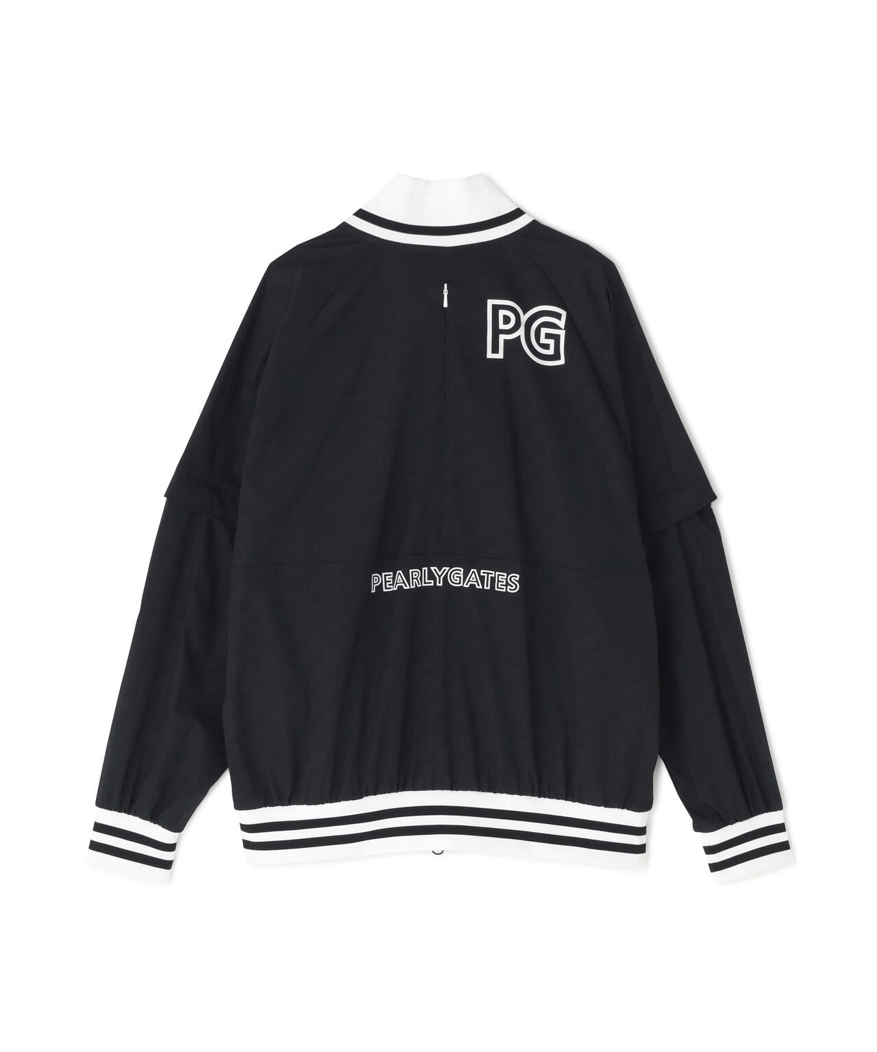 ロゴジャガードポリエステルタフタジップアップブルゾン | PEARLY