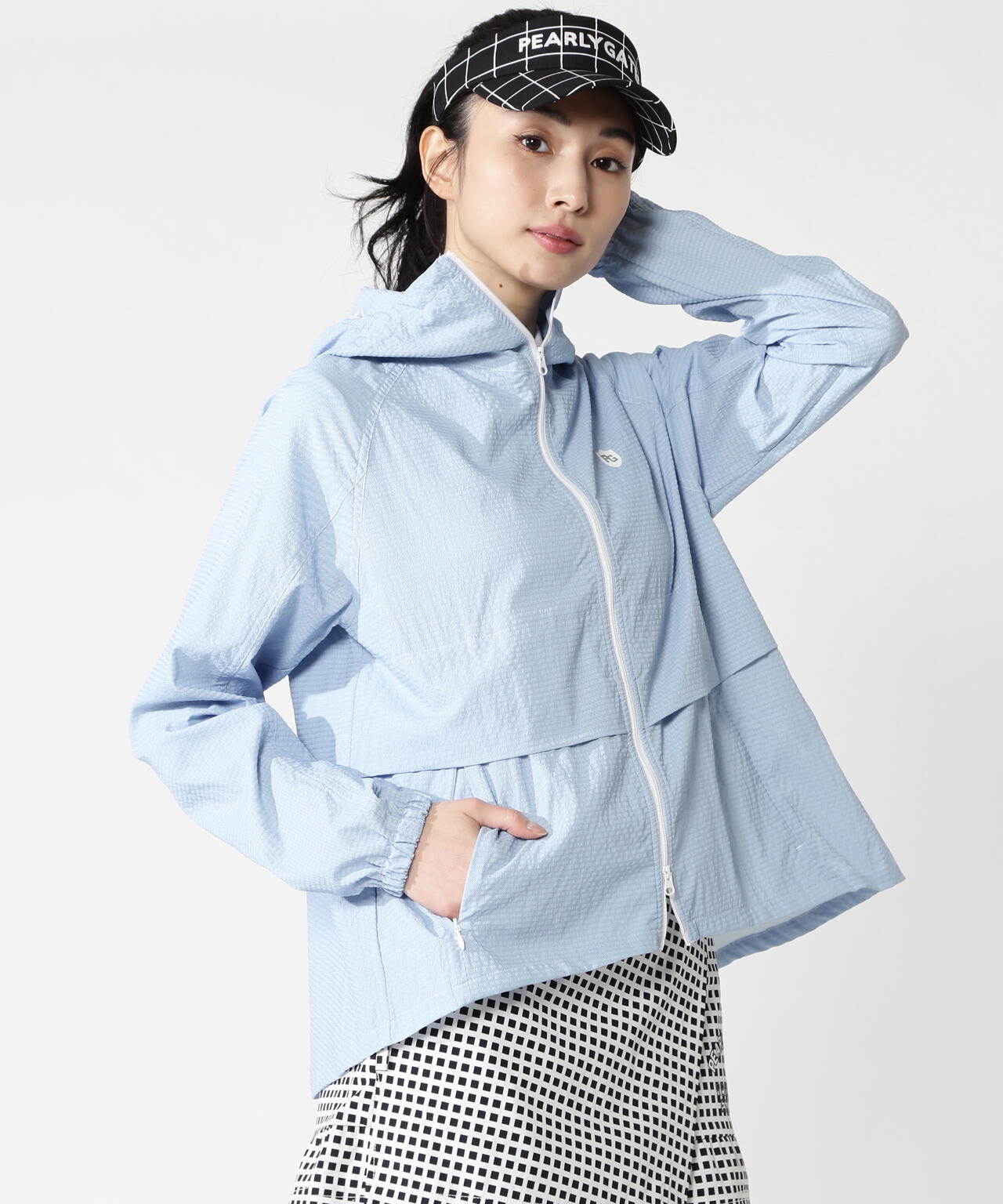 サンベールUV遮熱サッカーフーディブルゾン