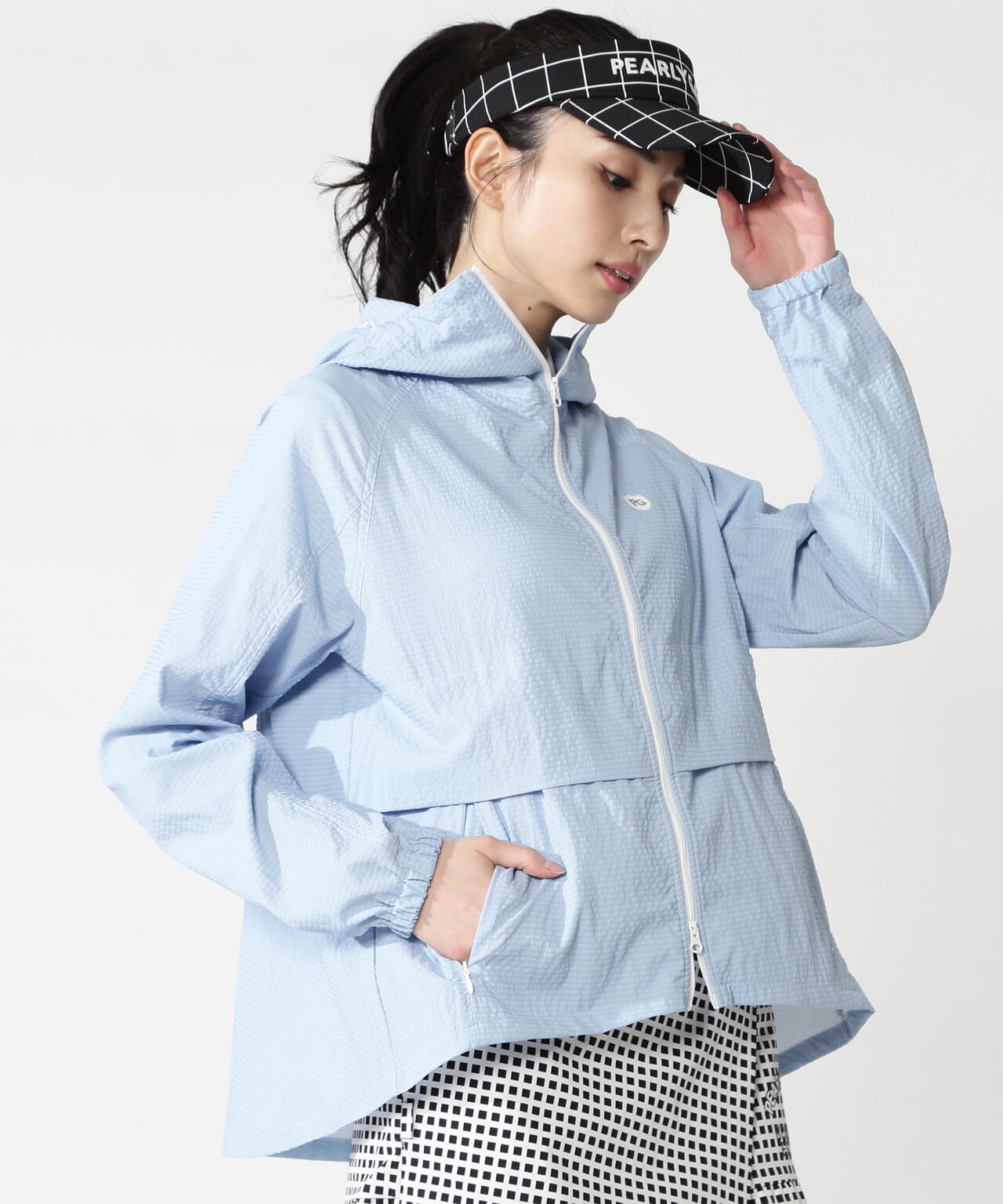 サンベールUV遮熱サッカーフーディブルゾン