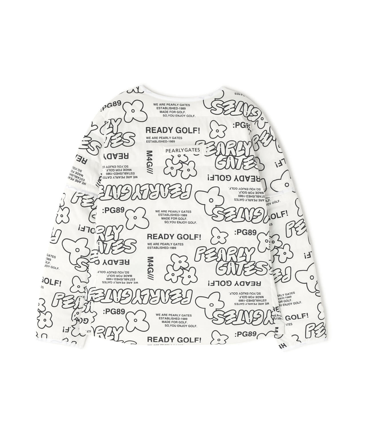 NyストレッチBIGリップストップ中綿2WAYスニードジャック ＜ロゴ×花柄＞