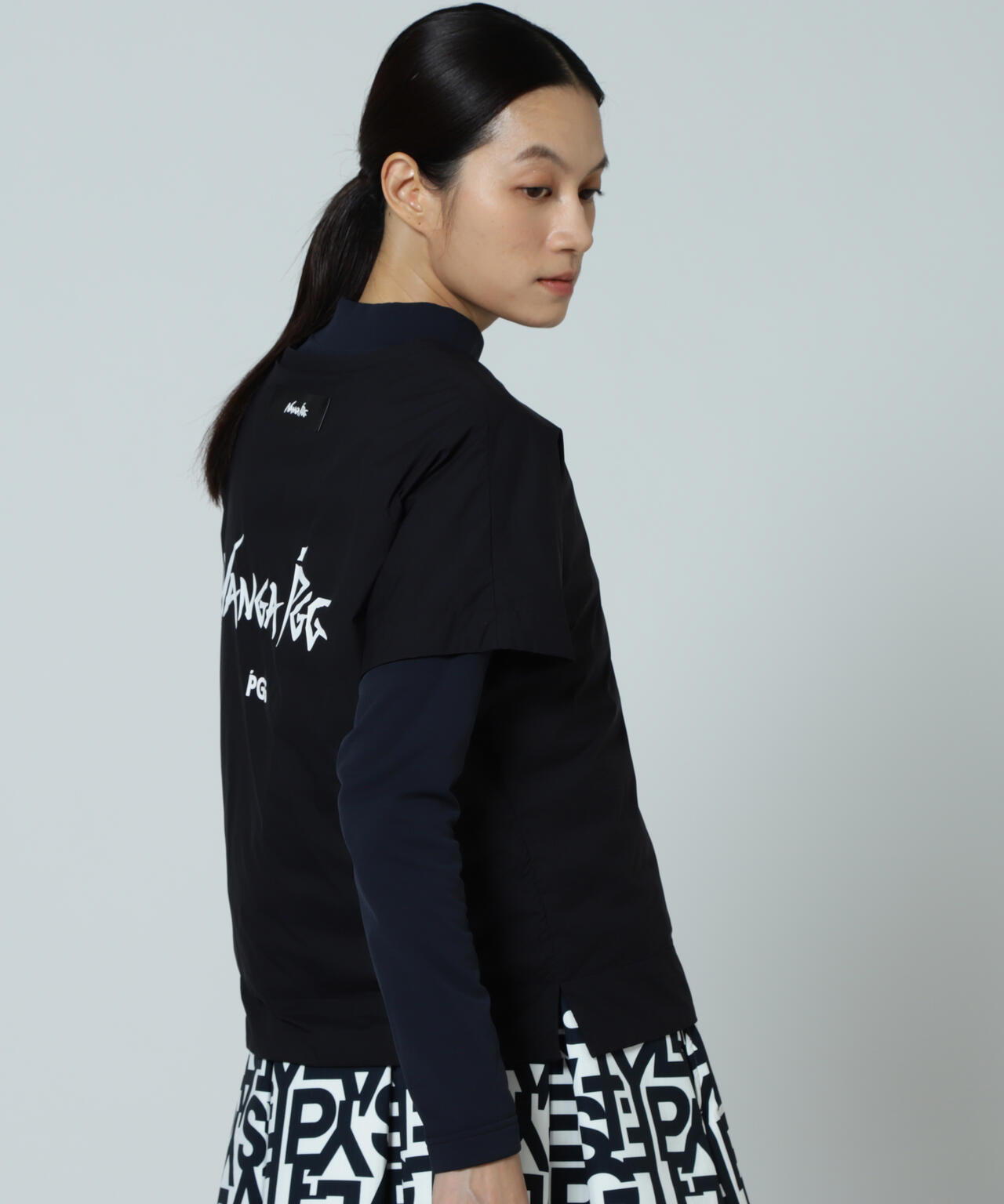 【PGG】【直営店舗&公式オンライン限定】NANGA×PGG Nyメカニカルストレッチ半袖スニードTシャツ (LADIES)