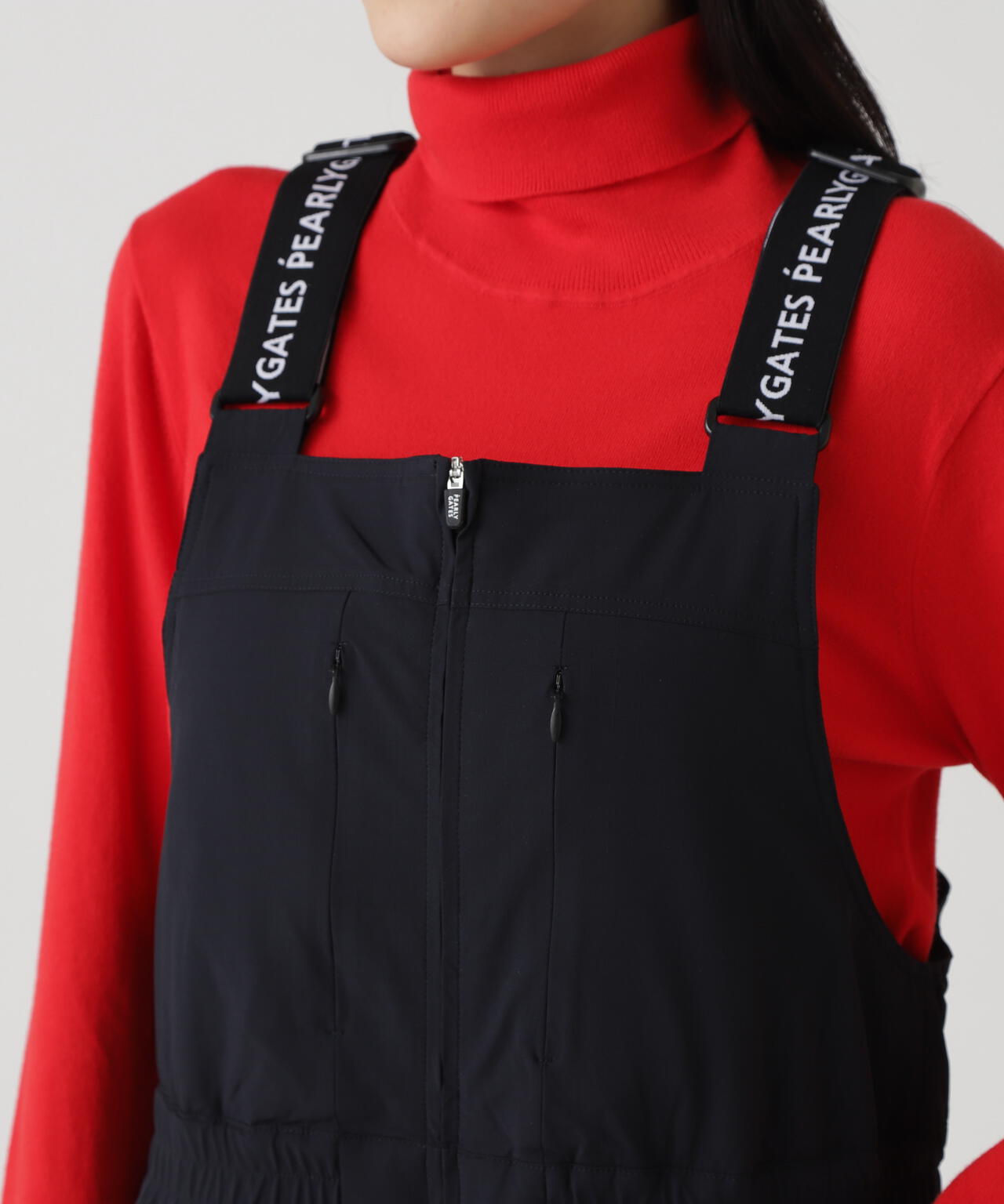 NyストレッチBIGリップストップ中綿オーバーオール | PEARLY GATES