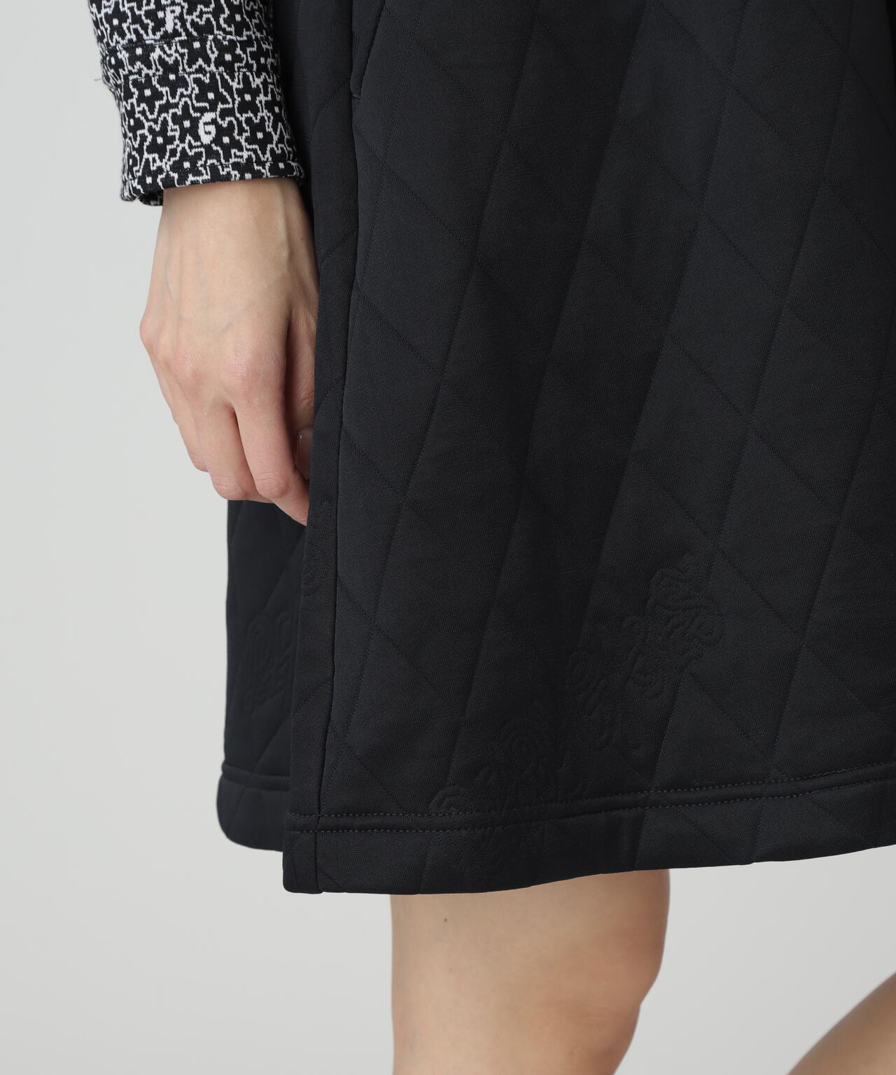 Peキルトジャガードサロペット風スカート | PEARLY GATES（パーリー