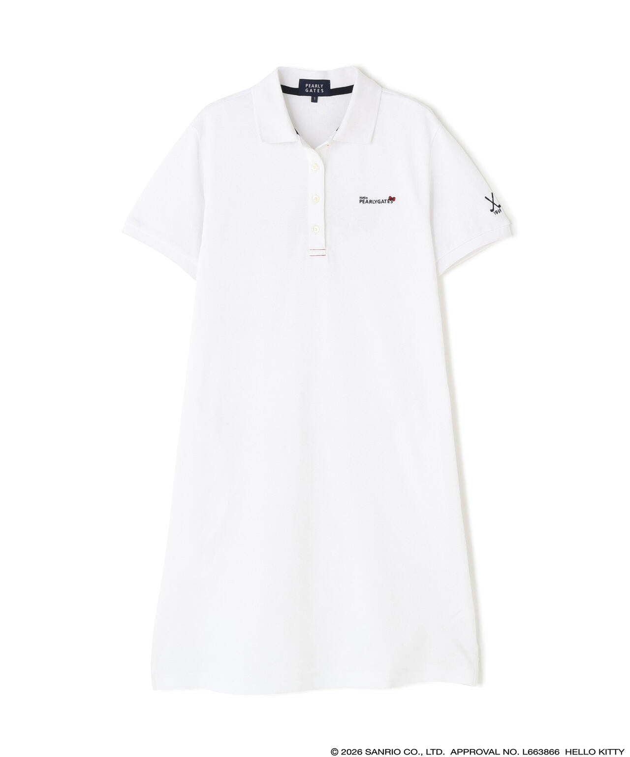 【Hello Kitty×PEARLY GATES】T/Cカノコ半袖ポロワンピース