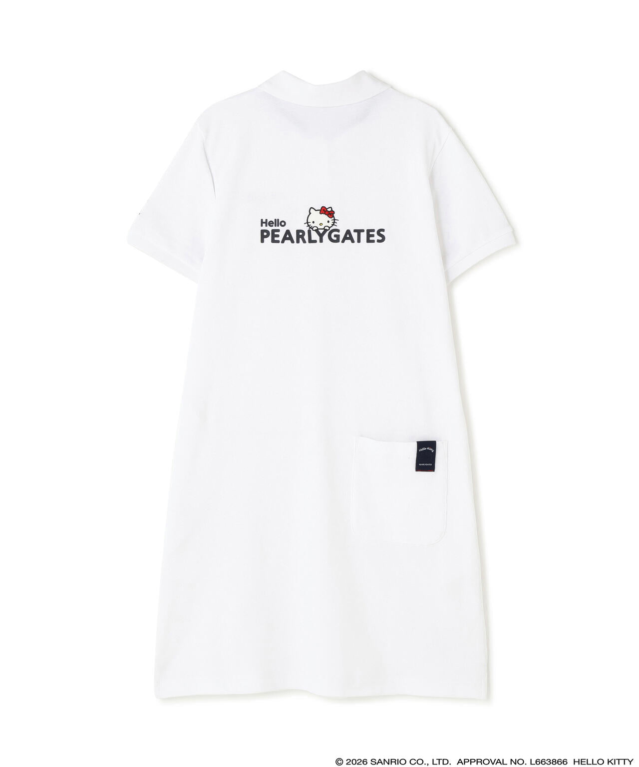 【Hello Kitty×PEARLY GATES】T/Cカノコ半袖ポロワンピース