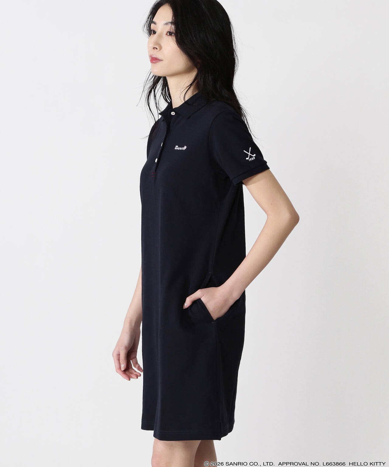 Hello Kitty×PEARLY GATES】T/Cカノコ半袖ポロワンピース | PEARLY
