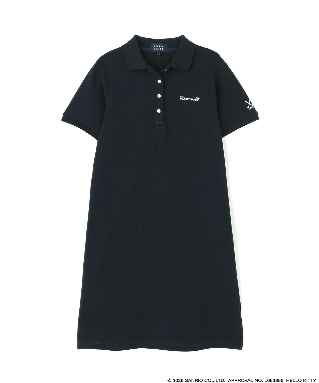 【Hello Kitty×PEARLY GATES】T/Cカノコ半袖ポロワンピース