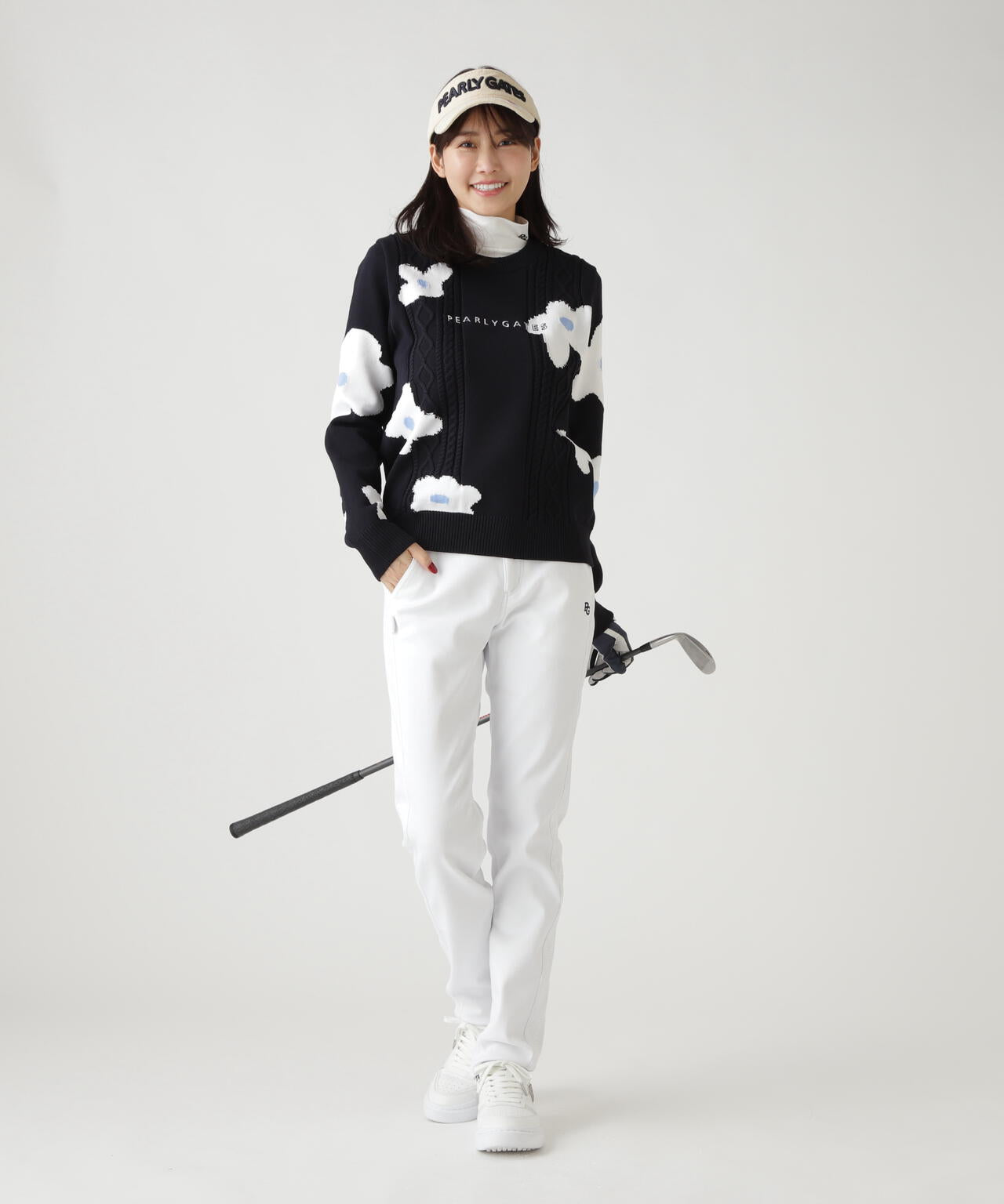 C/Peストレッチカルゼ裏地付きパンツ | PEARLY GATES（パーリーゲイツ