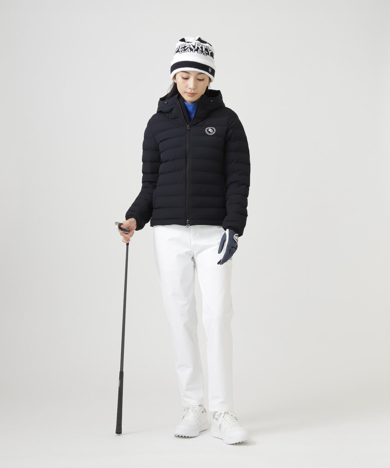 4way♡美品✨パーリーゲイツ ダウンスニード&ベスト ネイビー×ホワイト 0 4WAYストレッチ×BACKフリースパンツ | PEARLY GATES（パーリーゲイツ