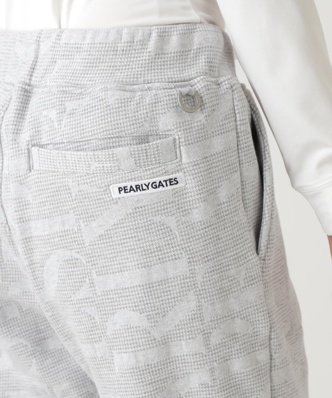 裏毛ストレッチロゴジャガードフルジップフーディジャケット