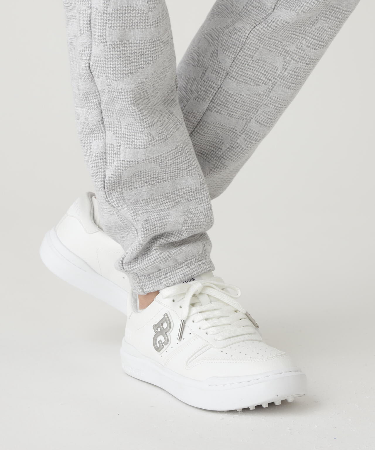 裏毛ストレッチロゴジャガードフルジップフーディジャケット