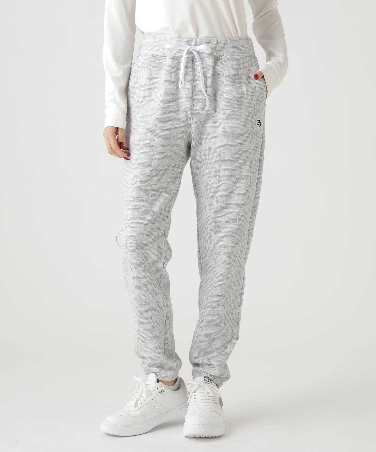 裏毛ストレッチロゴジャガードフルジップフーディジャケット