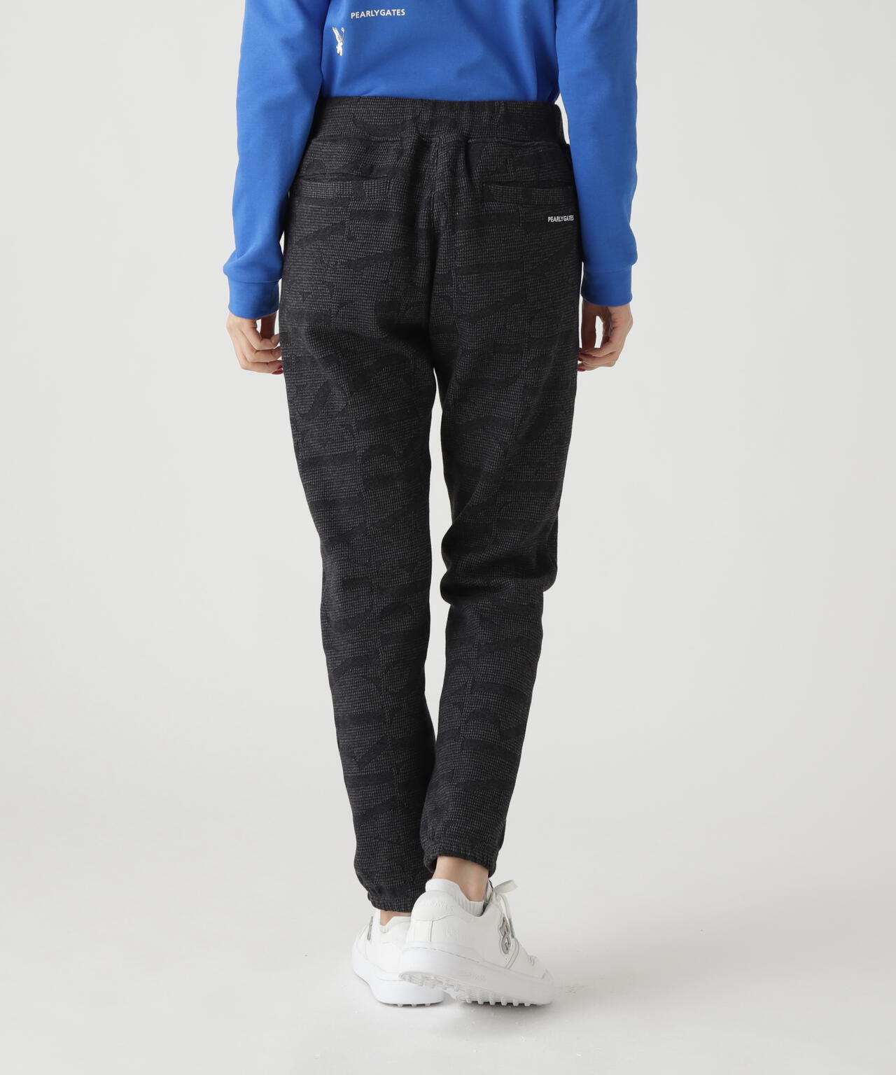 裏毛ストレッチロゴジャガードフルジップフーディジャケット | PEARLY