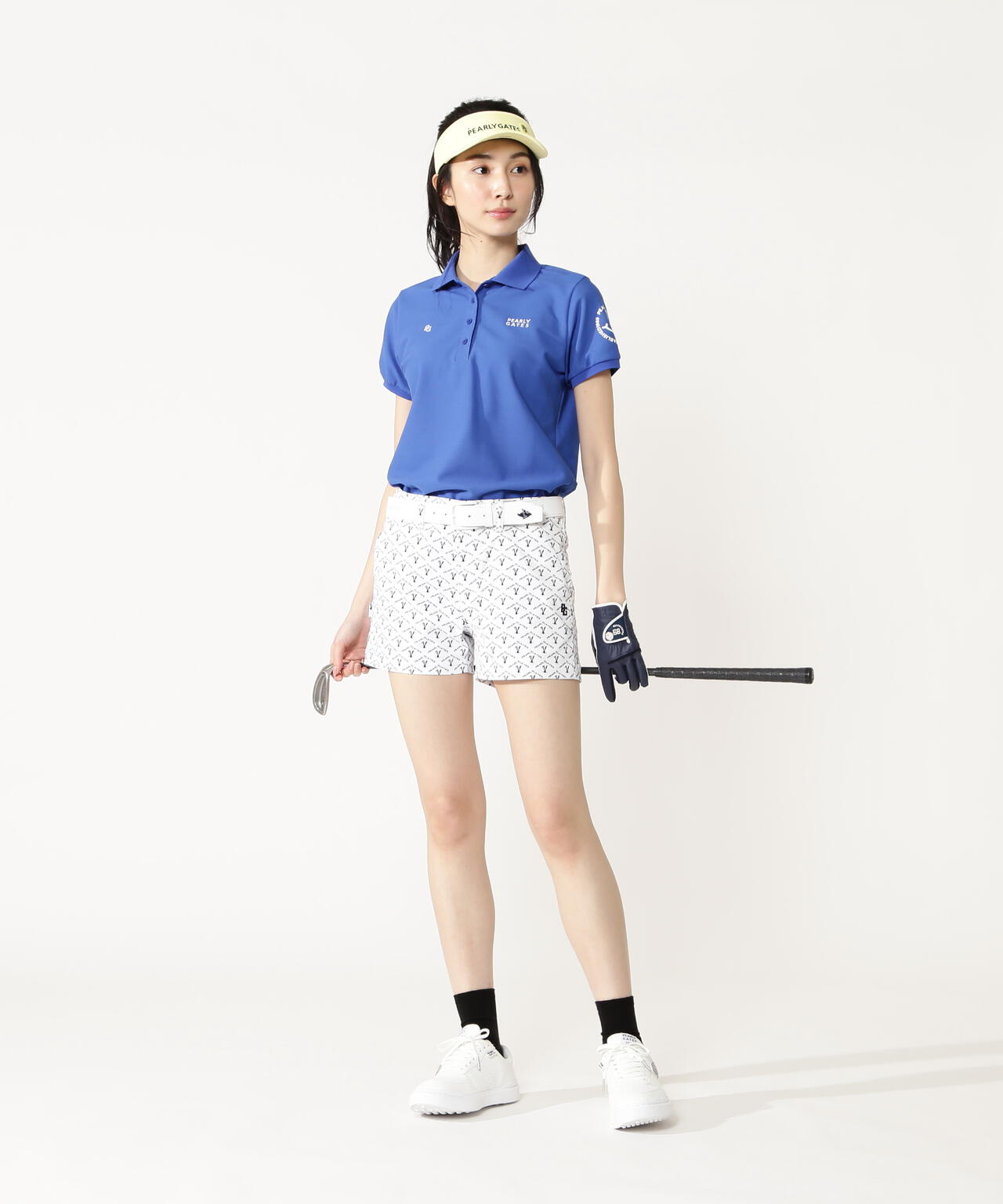 ロゴアーガイル Peストレッチヘリンボーンショートパンツ | PEARLY