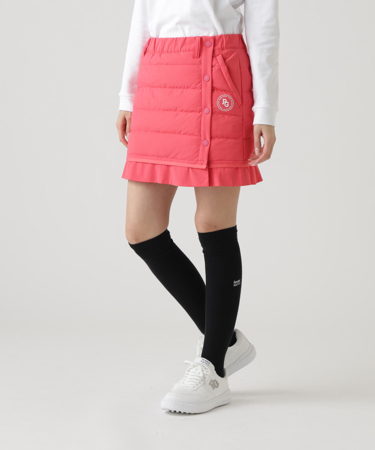 NyストレッチBIGリップストップ中綿スカート