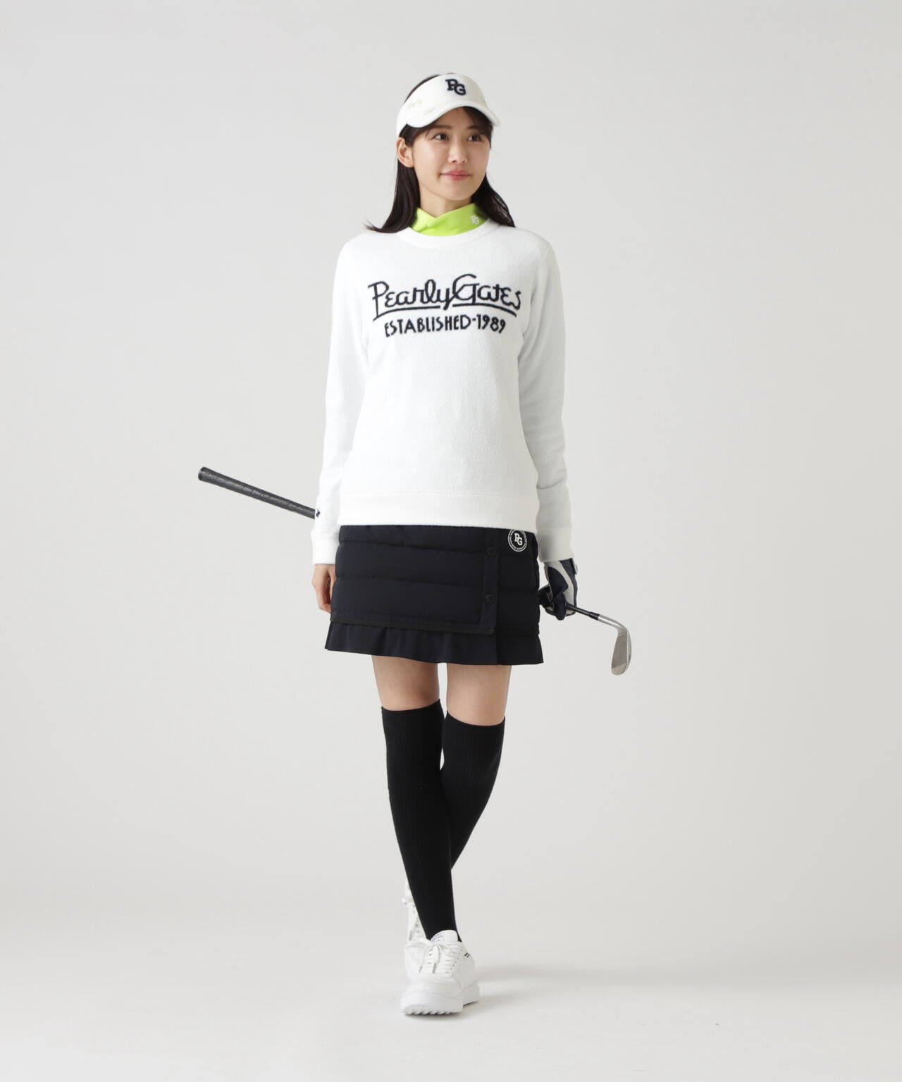 NyストレッチBIGリップストップ中綿スカート