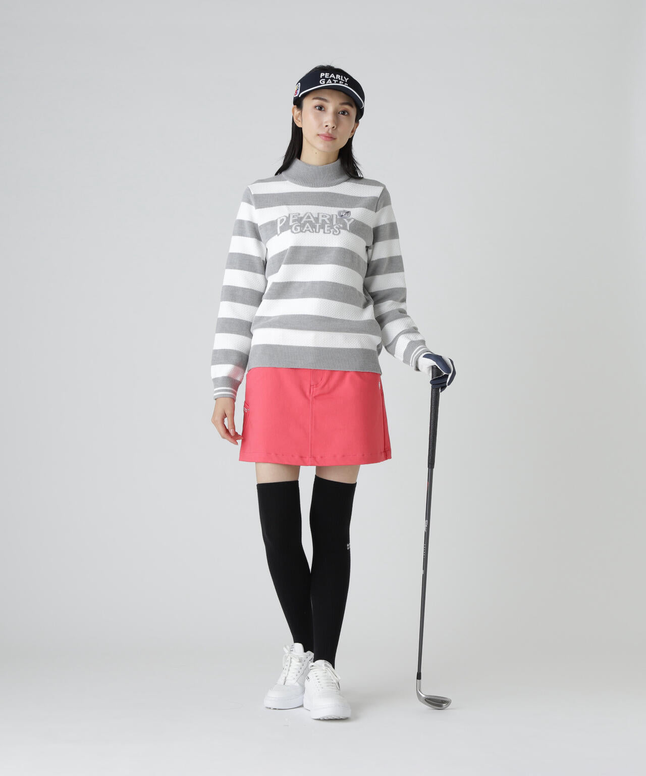 ストレッチサテン表スエードピーチスカート | PEARLY GATES（パーリー