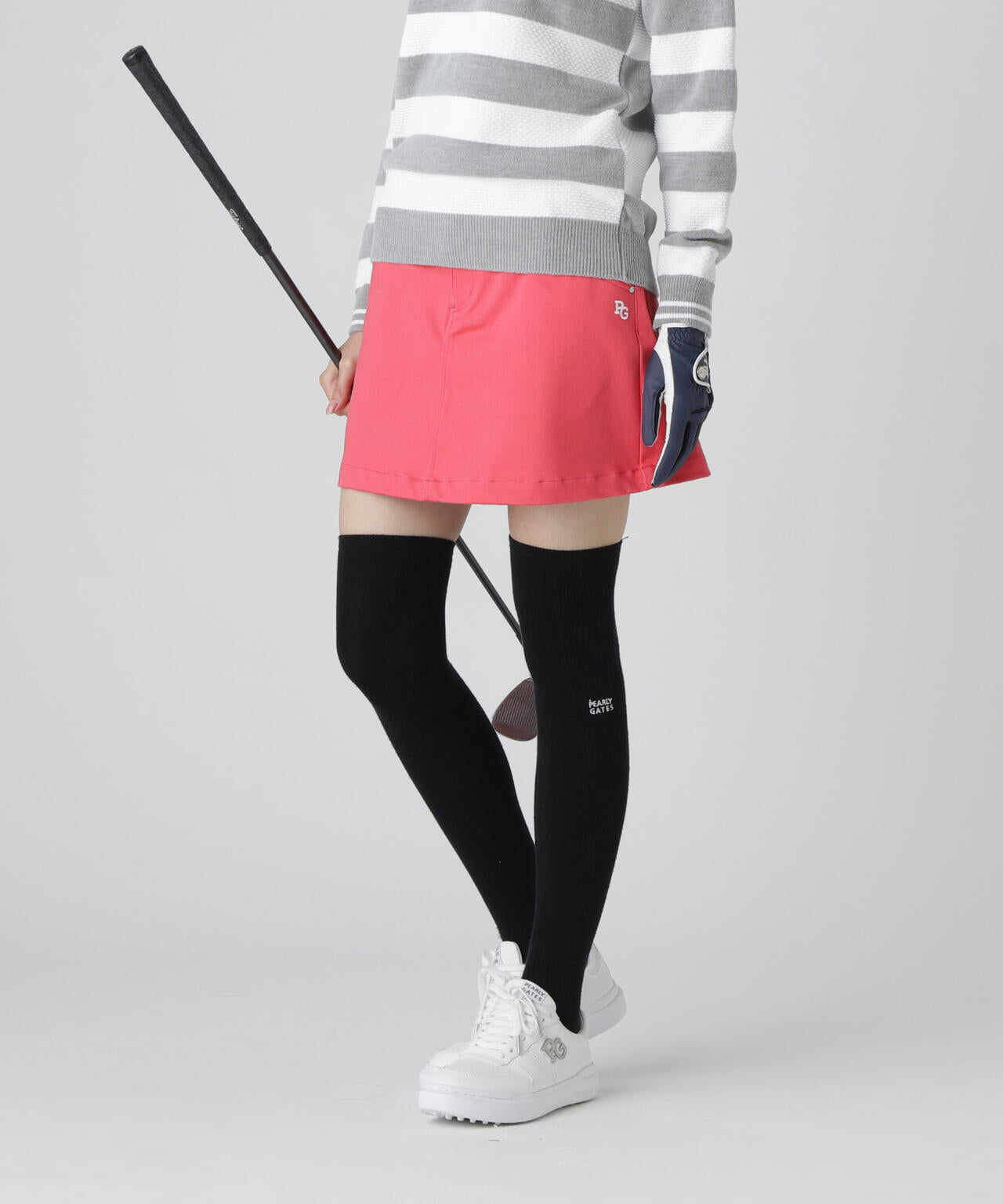 ストレッチサテン表スエードピーチスカート | PEARLY GATES（パーリー