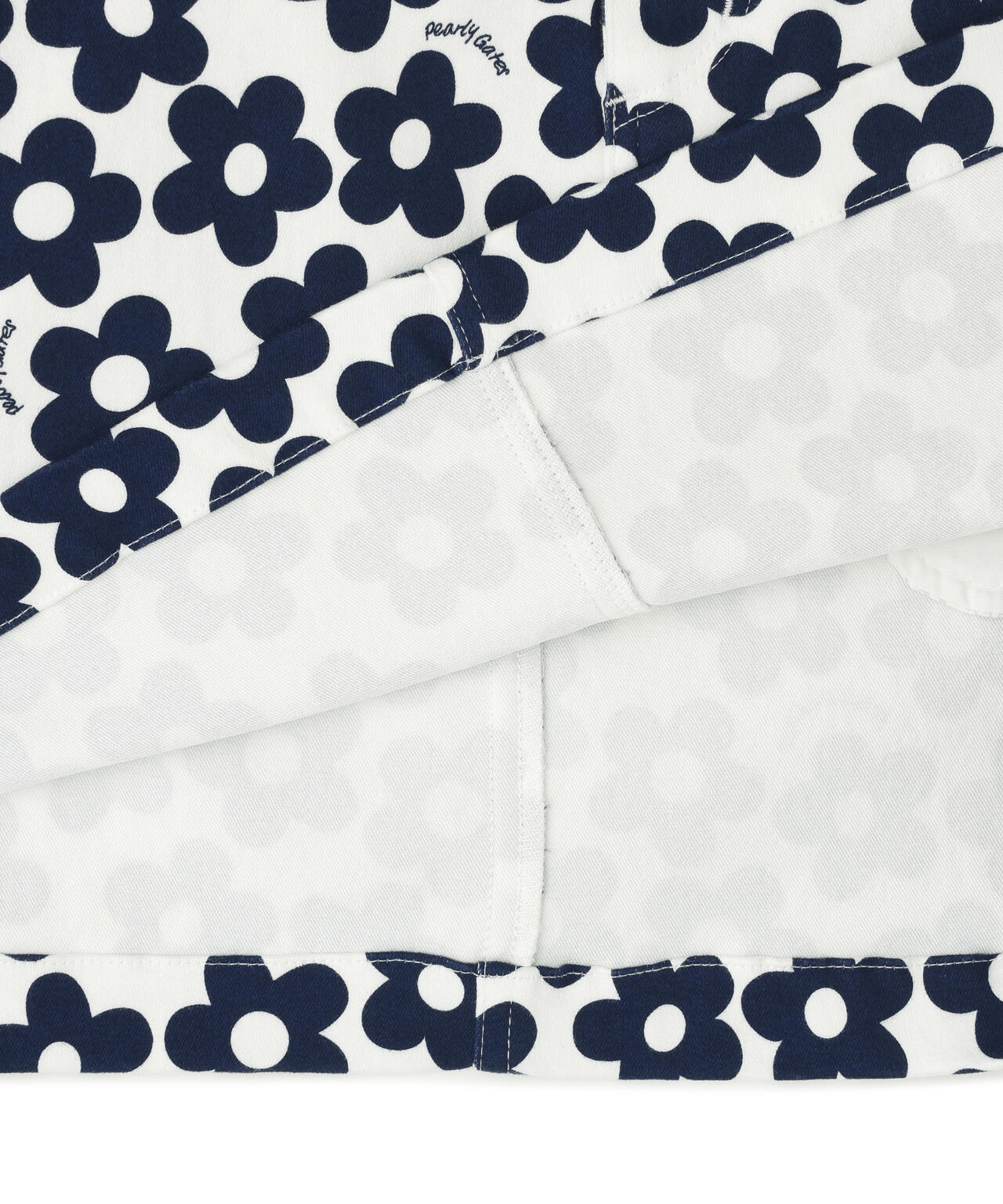 ストレッチサテン表スエードピーチスカート ＜フラット花柄＞ | PEARLY