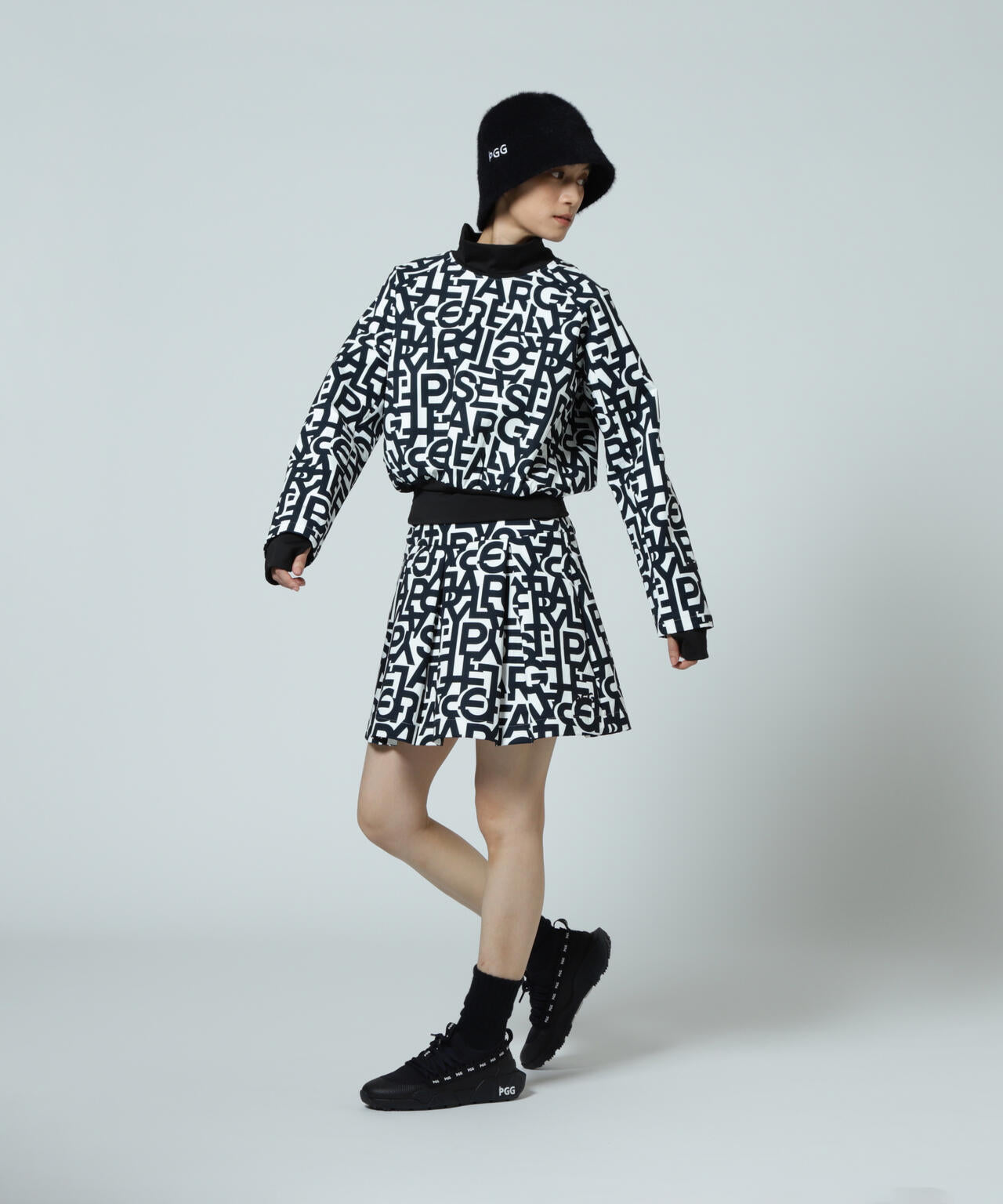 PGG ストレッチスカート PGG】【直営店舗&公式オンライン限定】テクニカルストレッチ裏キルト調