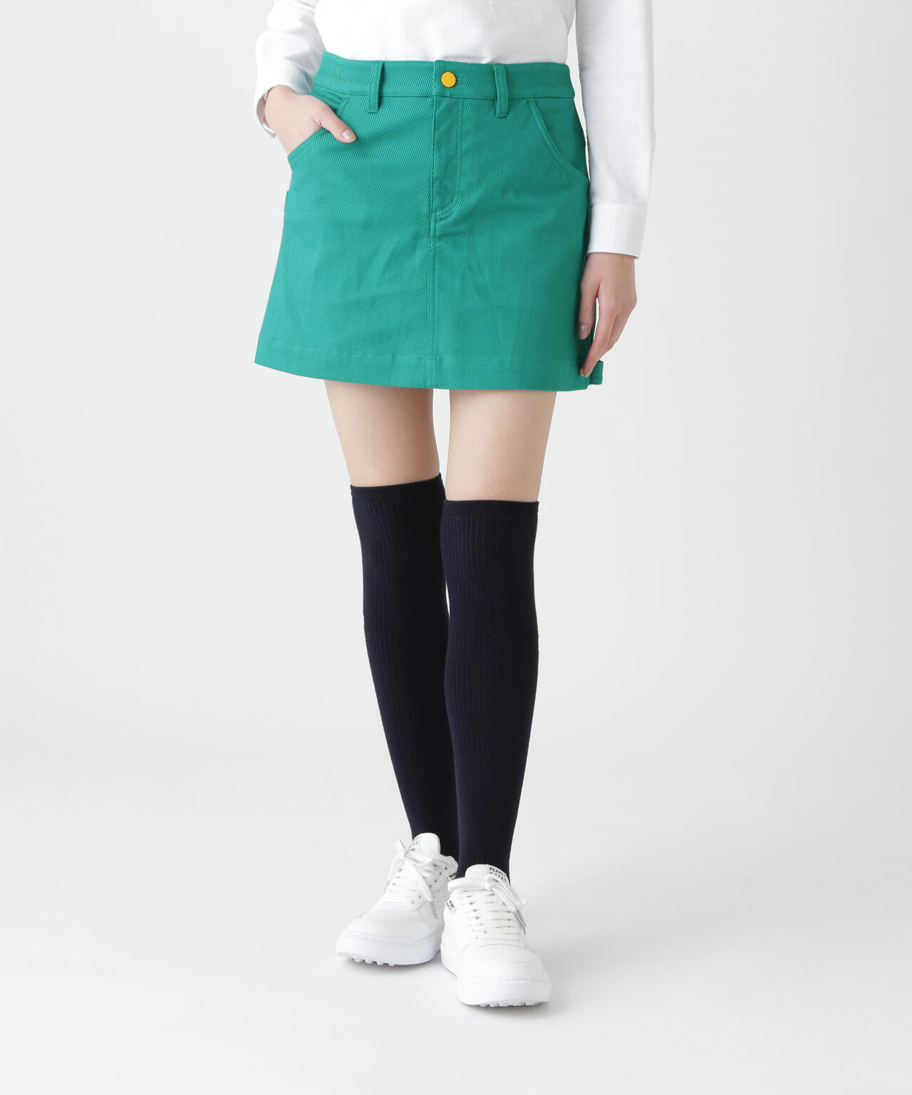 PG is PG C/Peストレッチカルゼ5ポケットスカート | PEARLY GATES