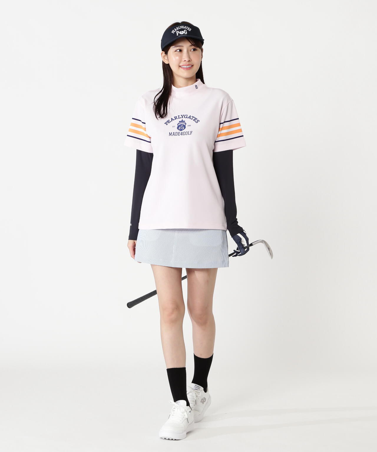PEARLY GATES 吸水速乾 サイドロゴテープ スカート PEARLY GATES（パーリーゲイツ） スカート 「PEARLY GATES」ストレッチ
