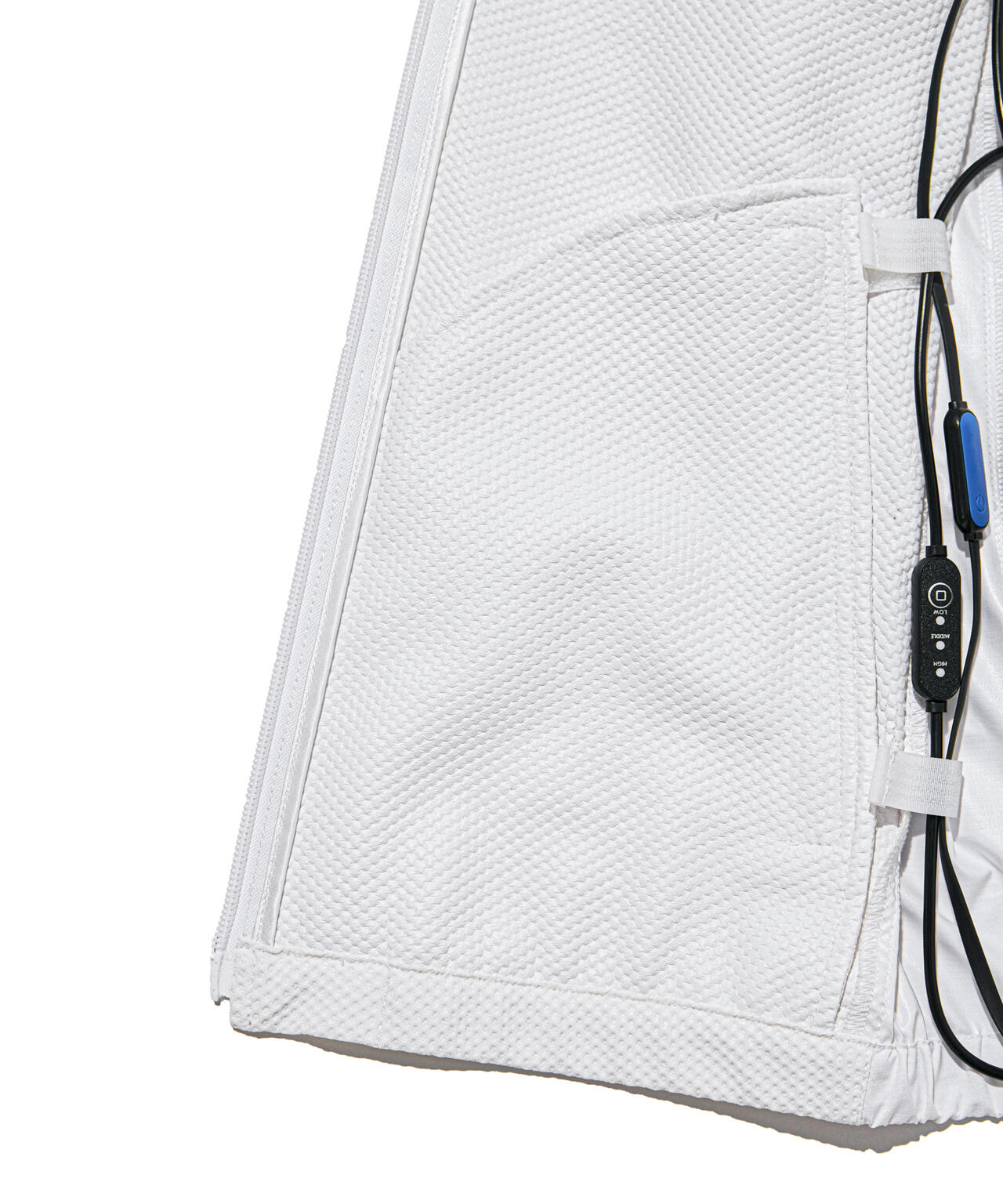 ファン＆ペルチェ付きディンプルメッシュストレッチラミネート